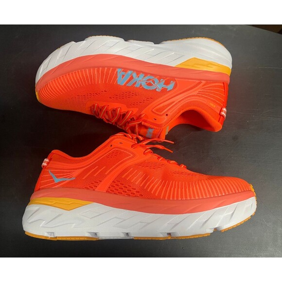 Hoka One One Bondi 7 Men's Size 8D Orange Athletic Running Sneakers No Box - Picture 6 of 8